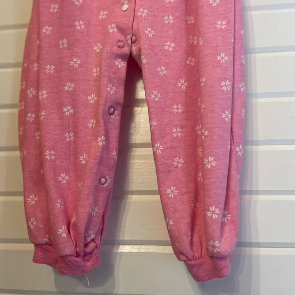 Vintage Carter’s Baby Girl Pink Outfit Pajamas 3T - Picture 7 of 7